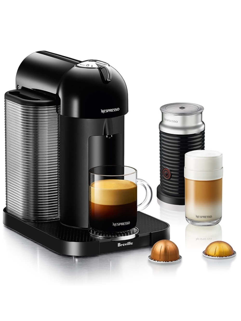 Nespresso Vertuo Coffee Maker & Espresso Machine by Breville with Aeroccino